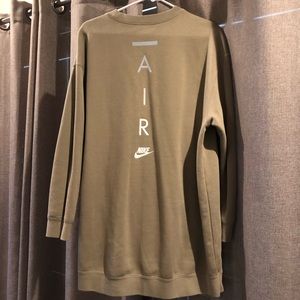 Women’s Olive Green Nike Air Longline Sweatshirt